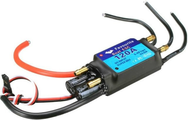 FVT 120A 2S-6S BEC 5V/5A Bürstenloser ESC Elektro Speed Controller für RC Boot - Bild 1