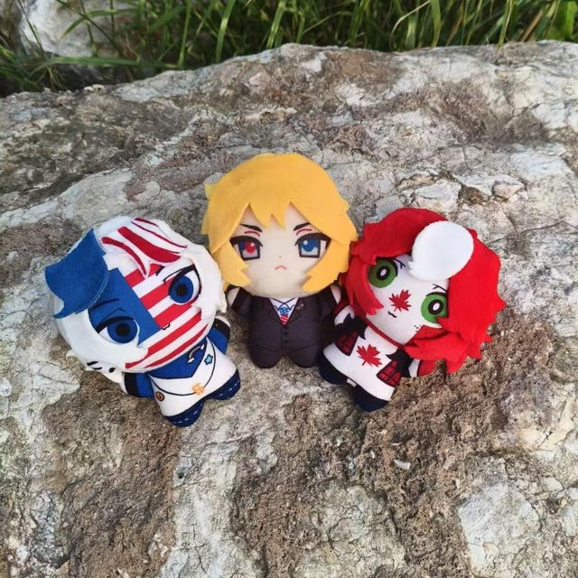 CountryHumans USA Kanada Chibi Baumwollpuppe, Plüsch / Textil, Bunt / Mehrfarbig - Bild 1