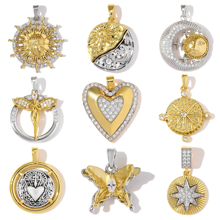 LAVIXMIA Anhänger Charms, Kupfer, Bicolor, Zirkonia, Damen - Bild 2