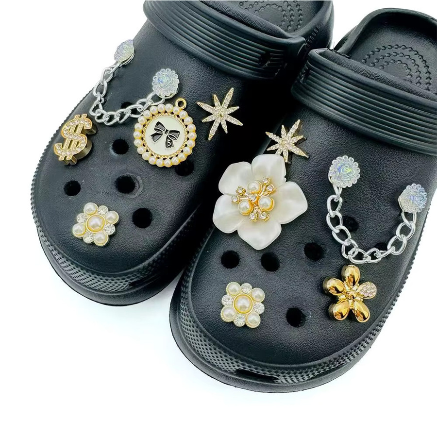 FHLDING Schuh Charms Set, Diamant, Perle, Unisex - Bild 3