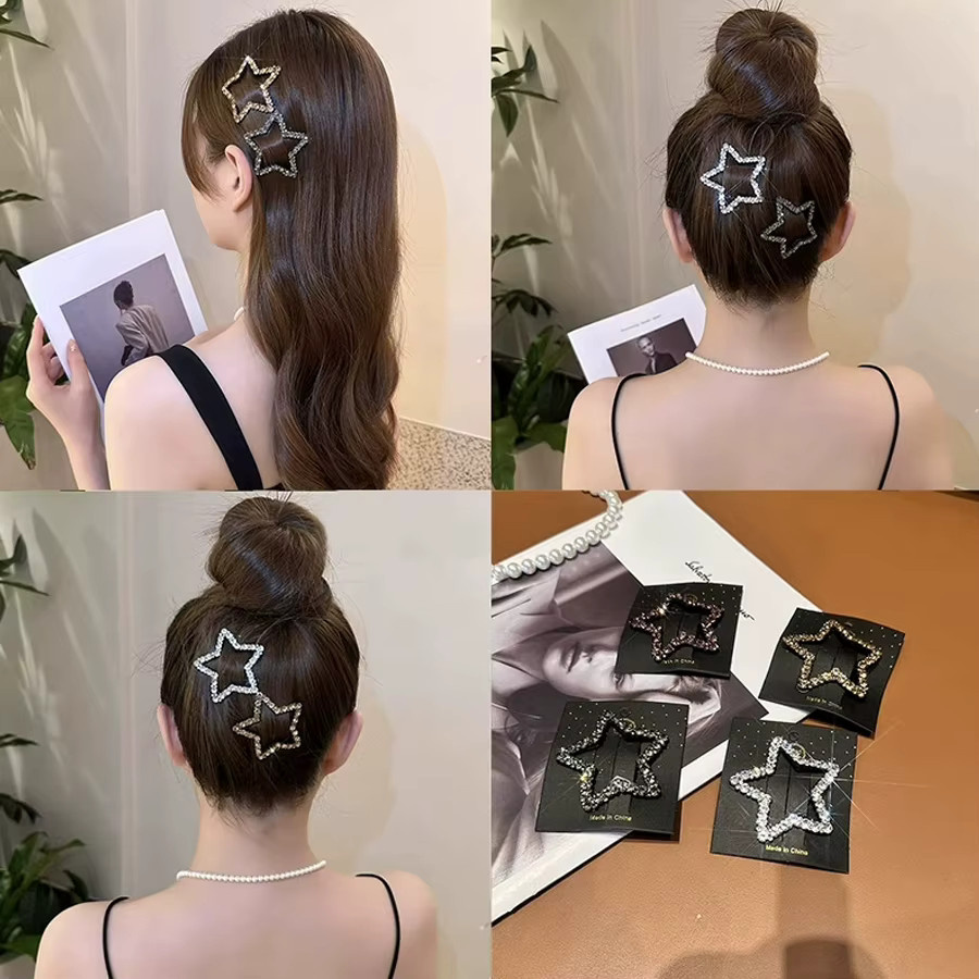 Haarspangen Stern, Strass, Damen - Bild 1