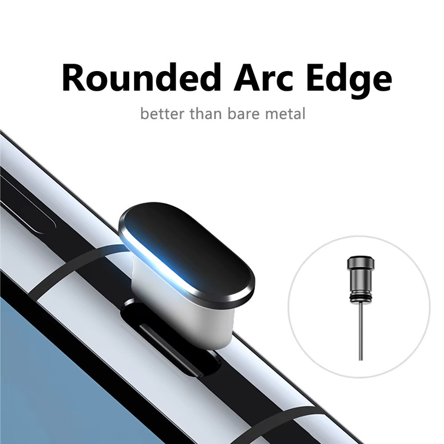 Staubschutzkappen aus Metall für USB-C und 3,5 mm Klinkenanschlüsse für iPhone, Samsung und Xiaomi - Bild 4