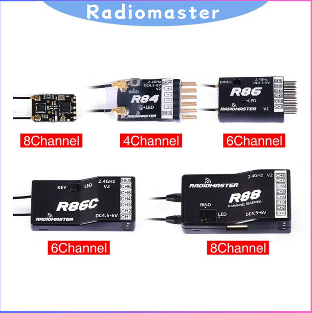 Radiomaster R81 R84 R86 R86C R88 V2 Empfänger, black - Bild 1