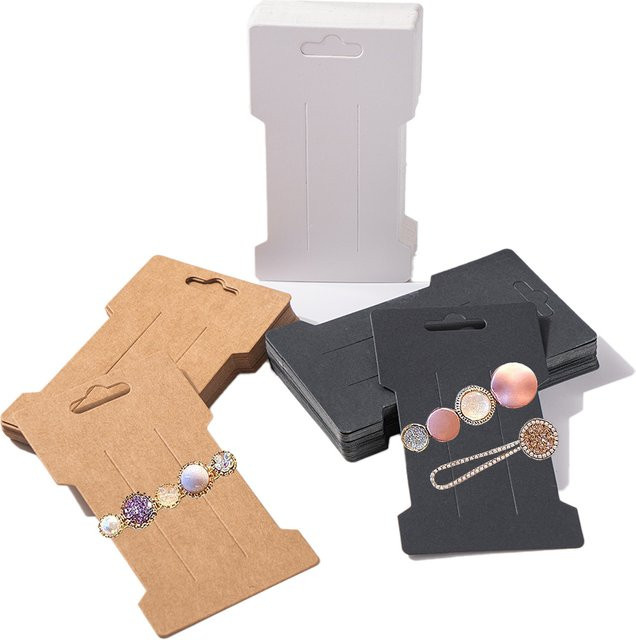 50 Stück Papier-Displaykarten für Haarschleifen, Haarspangen und Schmuck zur professionellen Verpackung - Bild 1