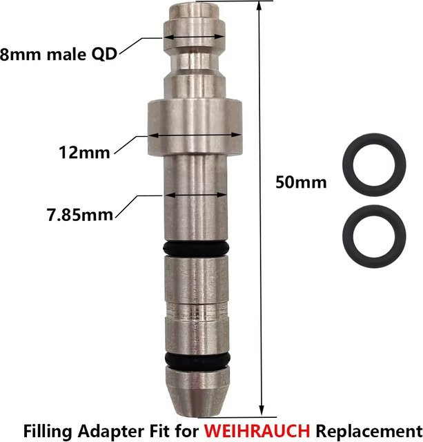 Quick Fill Probe Luftfüll- und Ladeadapter von WEIHRAUCH in Silber - Bild 1
