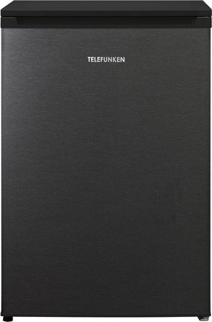 Telefunken C-135-100-DI Kühlschrank ohne Gefrierfach, freistehend, 135 Liter, Grau/Schwarz, B: 54,0 cm, H: 141,0 cm, T: 59,5 cm - Bild 1