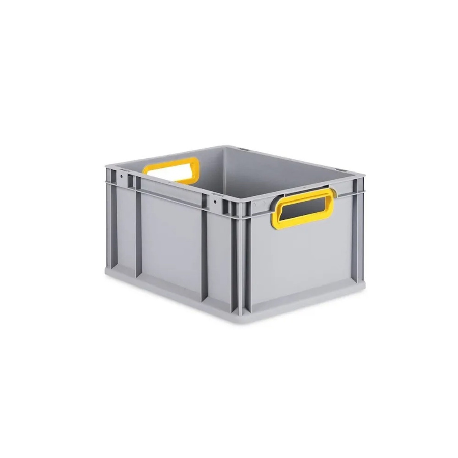 PROREGAL Eurobox Nextgen Color Transportbox mit Griffen, Gelb, H x B x T: 22 x 30 x 40 cm, 20 Liter - Bild 2
