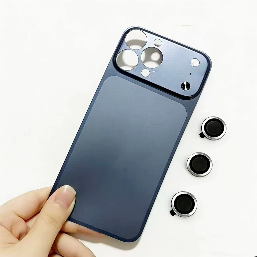 Farbige rückseitige Schutzfolie für Apple iPhone 17 16 15 14 13 Pro Max in Orange - Bild 3