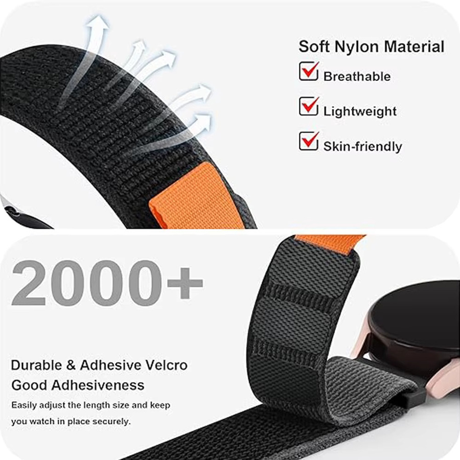 COROS Trail Loop Uhrenarmband, Nylon, Schwarz, Unisex - Bild 3