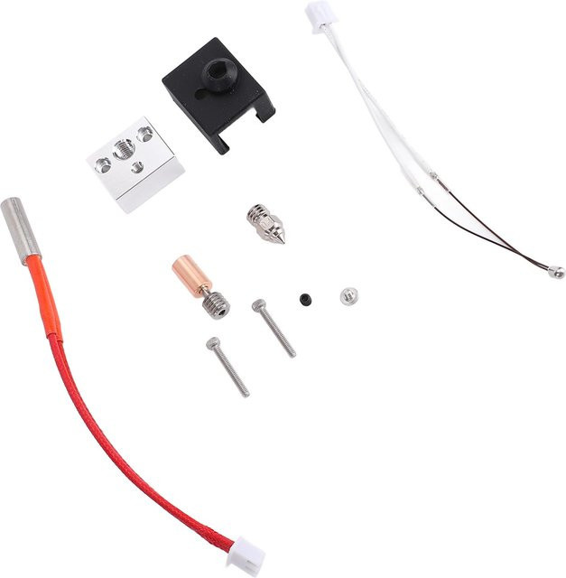 Sermoon Upgrade Extruder Kit 24V 40W mit Aluminium Heizblock, Kupferbeschichteter Düse und Bimetall Heatbreak in Multicolour für FDM 3D-Druck - Bild 1