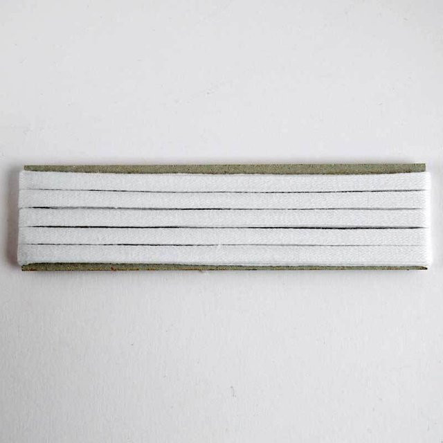 Gütermann Bobbinsband aus Baumwolle in Weiß, Breite: 5 mm, Länge: 5 m - Bild 1