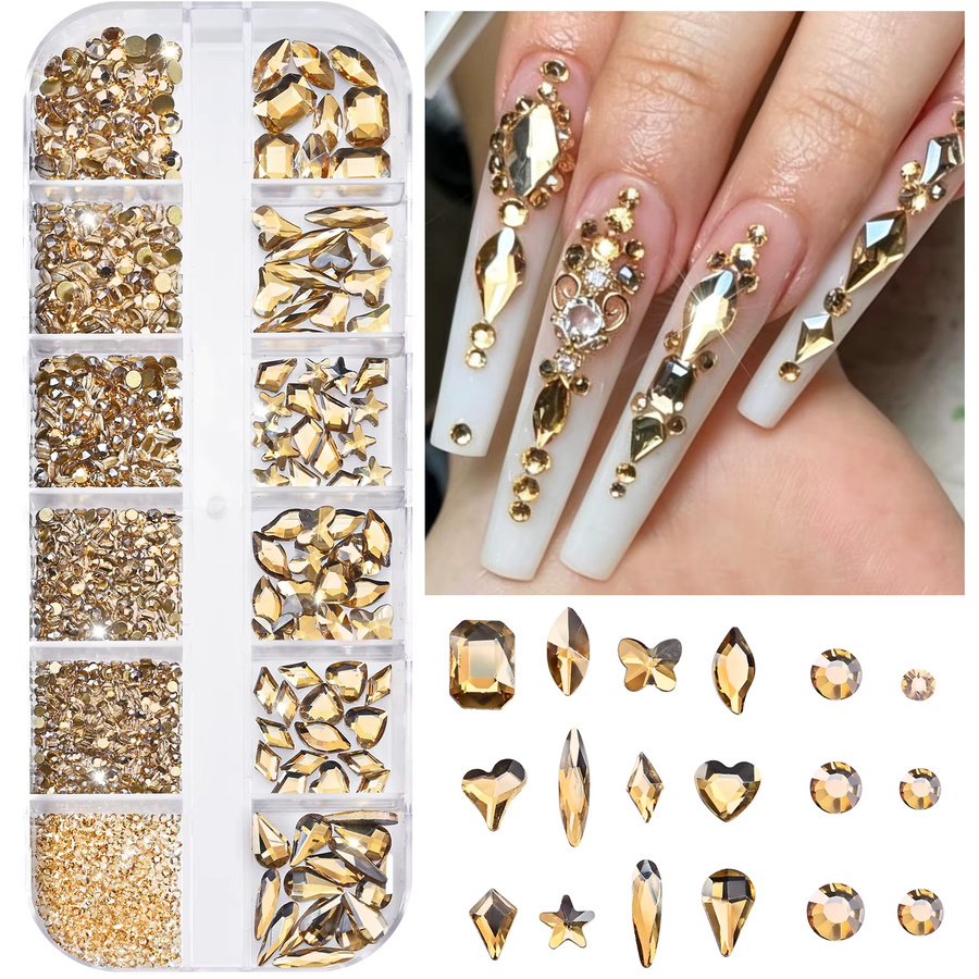 MAFANAILS Nagel-Charms, Champagner-Gold, Glänzend - Bild 2