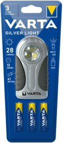 Varta Silver Light Leuchte in Silber inklusive 3 AAA Batterien - Bild 1