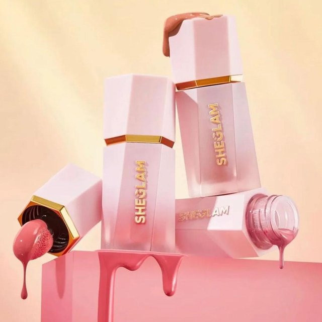 SHEGLAM Liquid Lip Tint Blush 2in1, Unisex - Bild 1