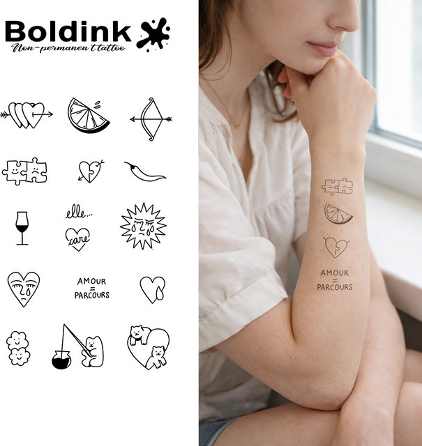 BOLDINK Emotions- und Stimmungsbarometer Tattoo-Aufkleber, Unisex - Bild 1