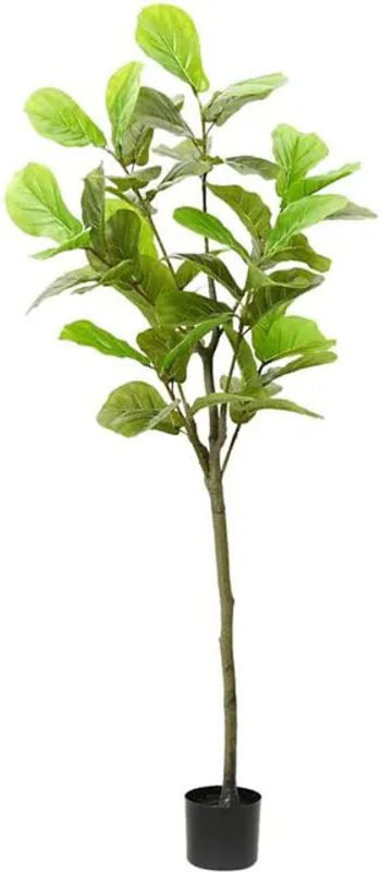 Vidaxl Ficusbaum künstlich in Grün, Topfpflanze aus Kunststoff, Höhe: 165 cm - Bild 1