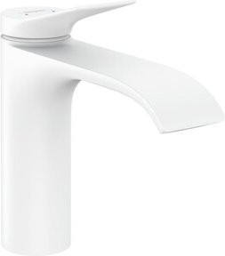 Hansgrohe Waschtisch-Einhebelmischer Vivenis 110 mit Zugstangen-Ablaufgarnitur in Mattweiß - Bild 1