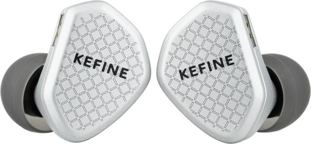Kefine Klean SV HiFi In-Ear Monitor Kopfhörer mit 10mm DLC Membran-Dynamischem Treiber in Silber mit 3,5 mm Klinkenanschluss - Bild 1