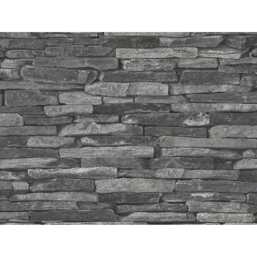 A.S. Création Vliestapete Naturals in Schwarz und Grau mit Steinoptik und abstraktem Design, FSC-zertifiziert - Bild 2
