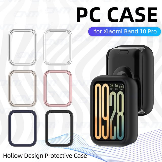 Stoßfeste PC-Hartschalenhülle für Xiaomi Band 10 Pro in Transparent - Bild 1