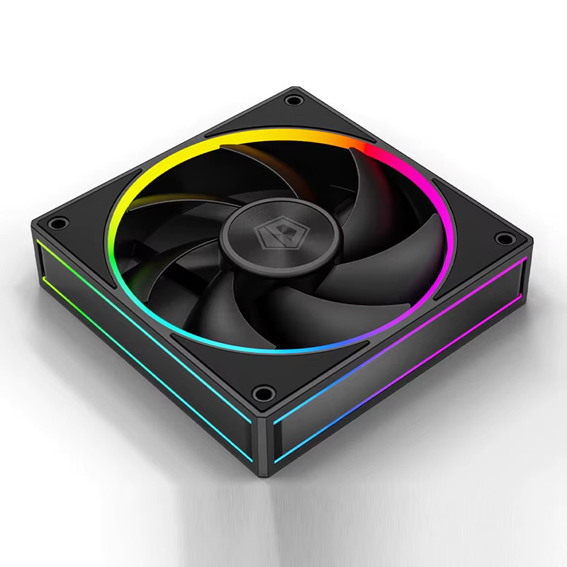 ID-COOLING AF-127 Gehäuselüfter mit ARGB-Lichteffekt, 12 cm, PWM-Steuerung, Schwarz - Bild 4