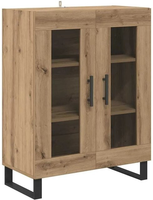vidaXL Sideboard Artisan-Eiche in Braun, Modernes Wohnzimmer-Sideboard aus Holzwerkstoff, B/T/H: 69,5 x 34 x 90 cm - Bild 1