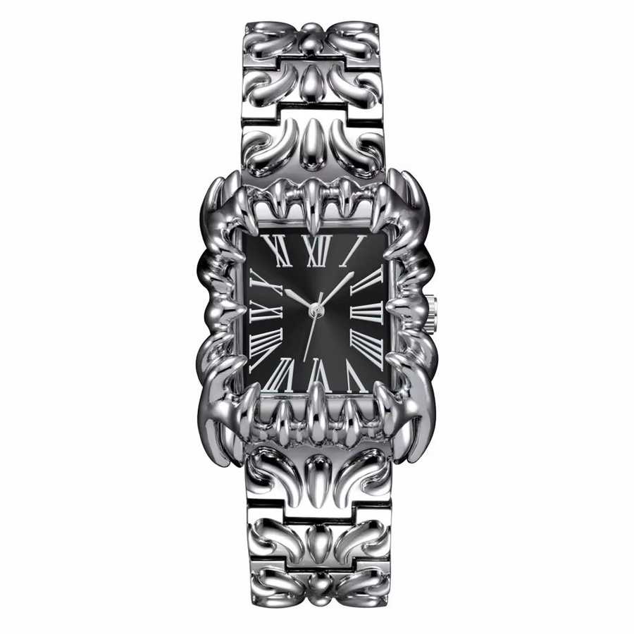 ZBJP Armbanduhr Quarz, Edelstahl, Silber, Rechteckig, Unisex - Bild 6