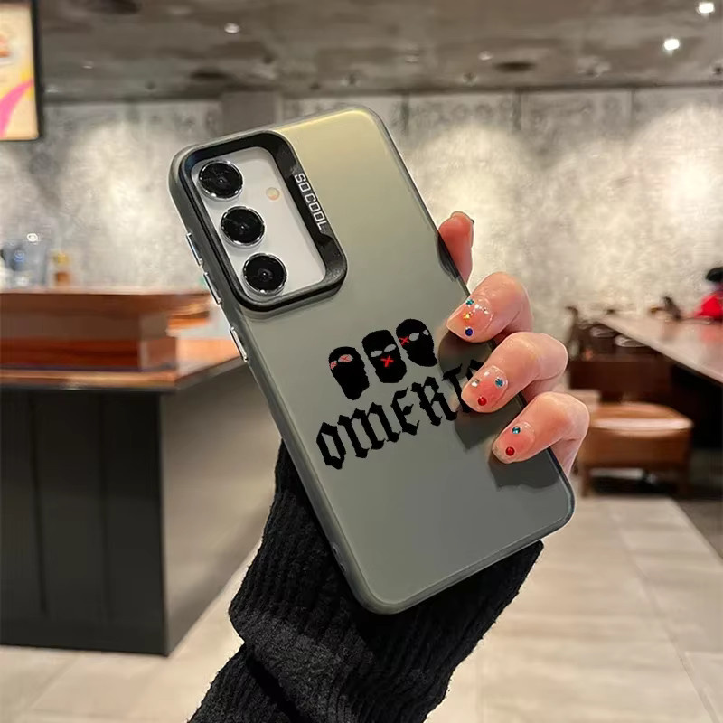 Handyhülle mit Laser-Design für Samsung Galaxy A56 A55 A54 A36 A35 A34 A26 A25 A24 A16 A15 A14 in Grau aus PC und TPU - Bild 2
