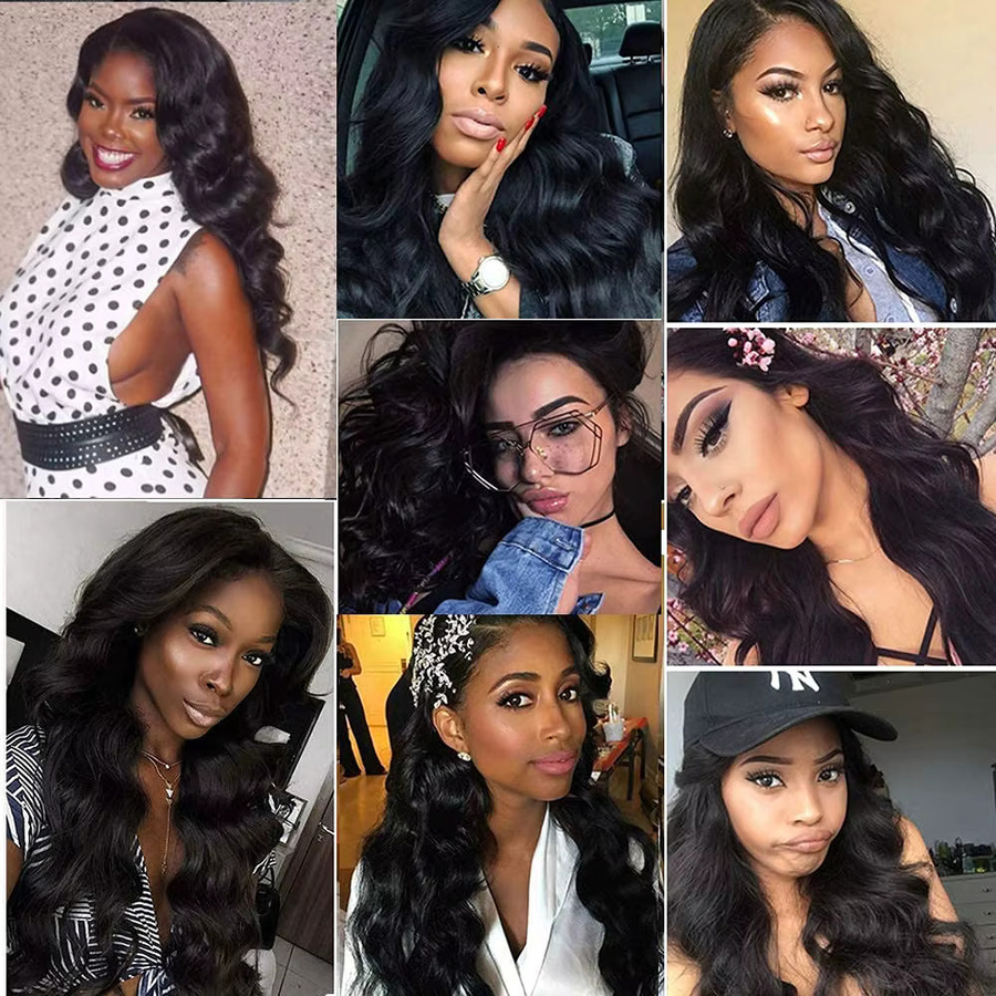Jupade Body Wave Echthaar-Bündel, Natur Schwarz, 30 Zoll, Remy Rohes Jungfrauenhaar - Bild 6