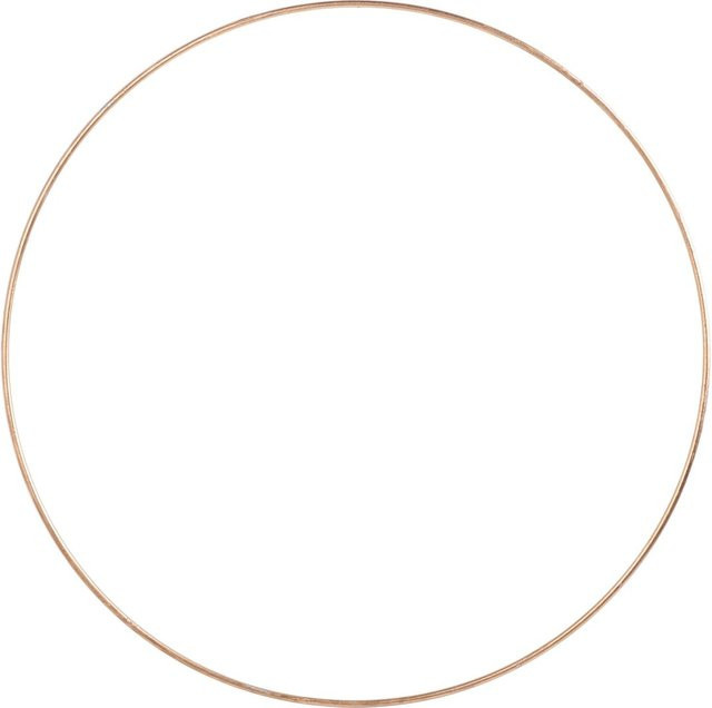 HobbyFun Metallring Kreis in Goldfarben Durchmesser: 35 cm - Bild 1