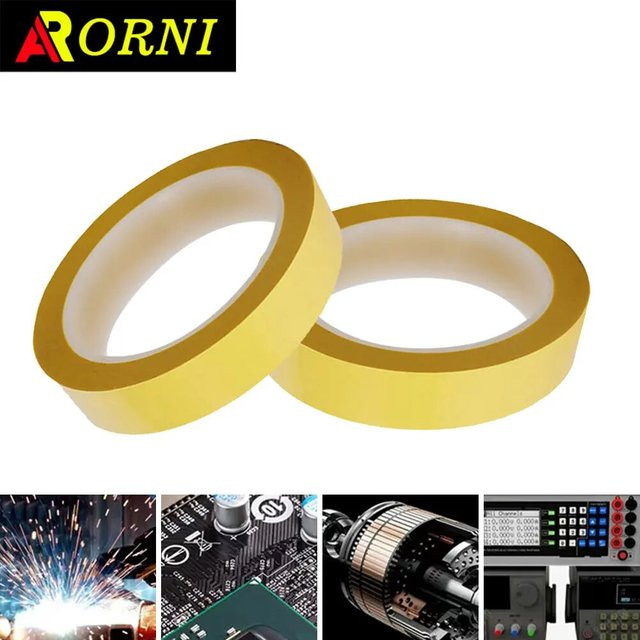 APORNI Hitzebeständiges Mylar-Isolierband Gelb, Flammhemmendes Band für Transformator-Motor-Kondensator-Spulenwicklung, Breite: 20 mm, Länge: 66 m - Bild 1