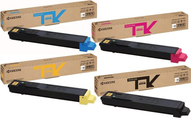 Kyocera Original TK-8115 Toner Multipack 4er-Set für Laserdrucker in Cyan, Magenta, Gelb und Schwarz - Bild 1