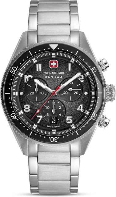 Swiss Military Hanowa Chronograph, Edelstahl, Quarz, 43 mm, Herren - Bild 1