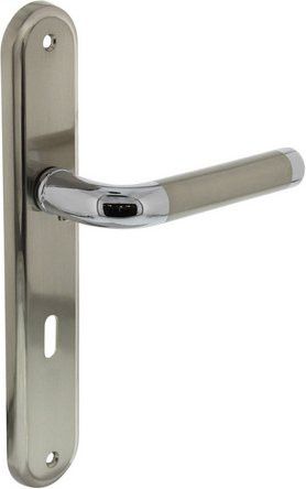 Intersteel Türdrücker Agatha in Chrom/Silber aus Zink, B/H: 24,2 x 4,3 cm, BB 72 mm - Bild 1