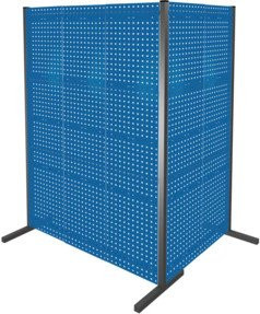 Kappes Trennwand RasterPlan Doppelfeld 90 Grad Farbe Blau Höhe: 200 cm - Bild 1