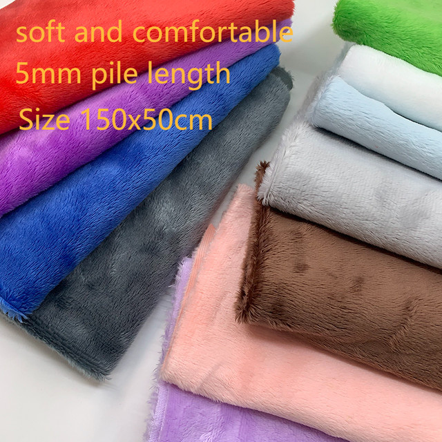 Sewbato Plüschstoff für Baby-Kissenbezüge und Plüschtiere, künstlicher Plüsch, Mehrfarbig, Breite: 150 cm, Tiefe: 50 cm - Bild 1