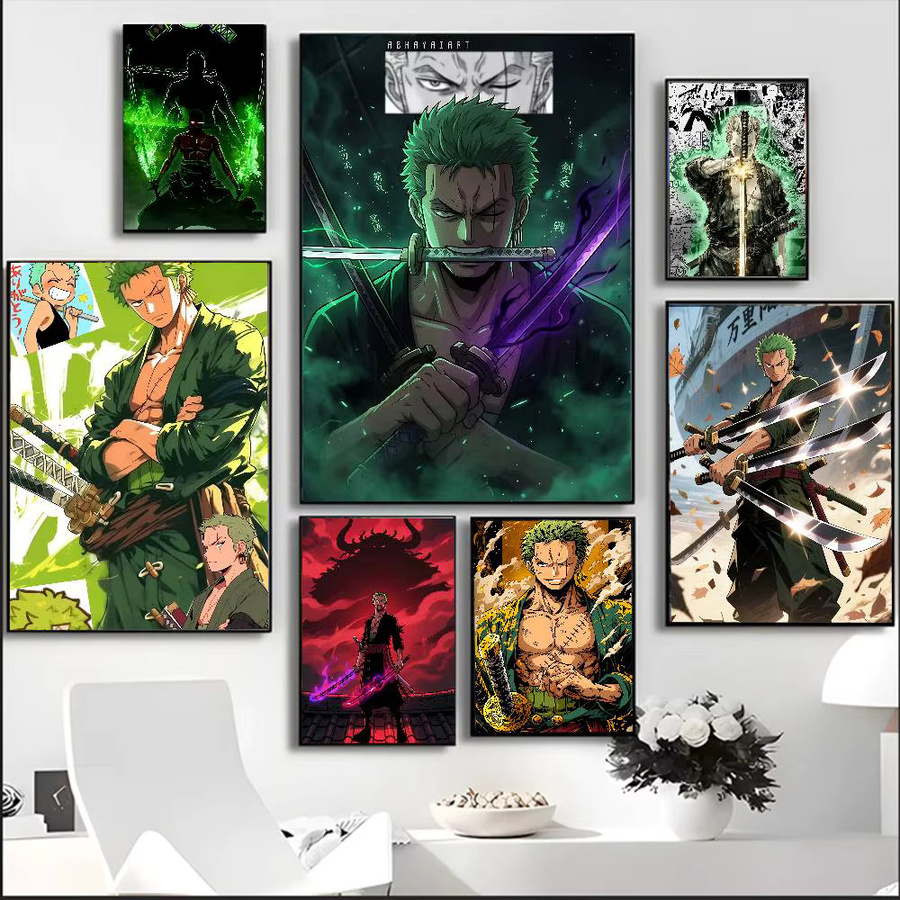 One Piece Zoro Dark King Poster von Bandai, wasserfestes Wandposter in Mehrfarben, rechteckig - Bild 4
