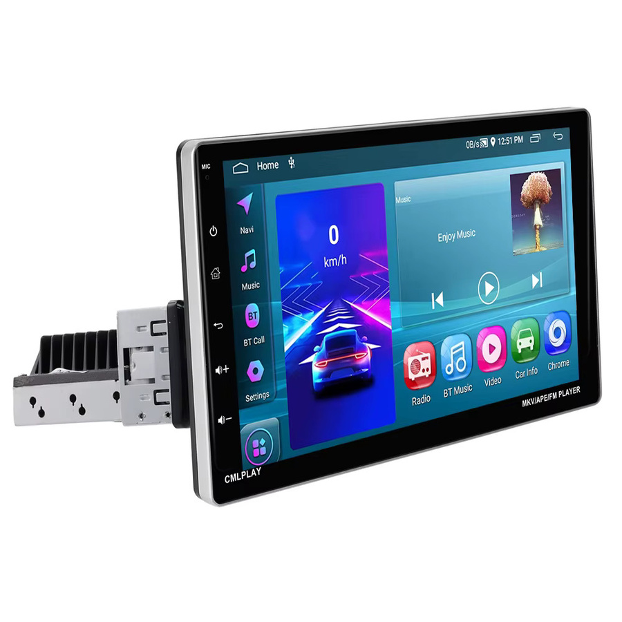 Podofo Android Autoradio 1Din mit 9 Zoll Multimedia-Player, 2+64GB, GPS-Navigation, WLAN, Bluetooth, USB und Mirror Link in Schwarz - Bild 6