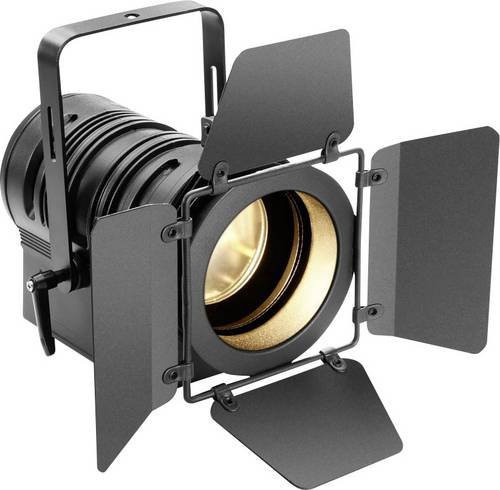 Cameo Theaterscheinwerfer TS 40 WW Warmweiß 40W LED mit stufenlosem Zoom, Farbfilter und Stroboskop Effekt, Schwarz - Bild 1