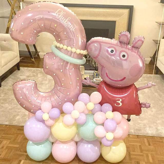 Hasbro Peppa Pig Folienballons, Geburtstagsparty Ballons - Bild 1