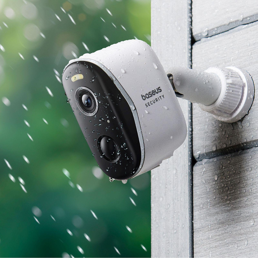Baseus N1 Außenüberwachungskamera Set, 2K Auflösung, Wi-Fi, IP67, 2er-Set, weiß - Bild 5