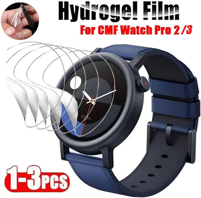 Nothing CMF Watch Pro 3/2 Screen Protector, Hydrogel Film, Silikon, transparent - Bild 1