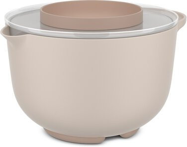 Mepal Rührschüssel Chef It mit Spritzdeckel und Ausgießer, Beige, 3 l - Bild 1