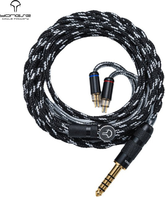 Yongse Piano 6N Einkristall-Kupfer Upgrade-Kopfhörerkabel für In-Ear-Monitore in Schwarz - Bild 1