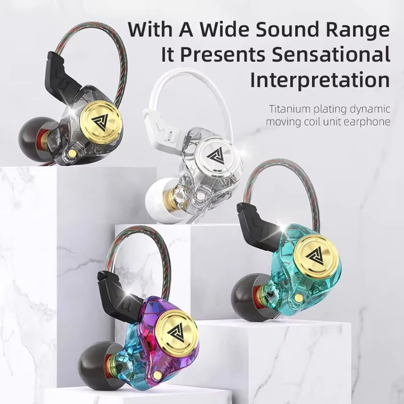 QKZ AK3 FiLe In-Ear Kopfhörer mit Mikrofon, HiFi-Musikmonitor und Geräuschunterdrückung, Farbe: Lila - Bild 3