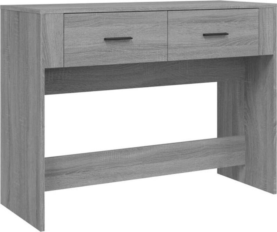 Vidaxl Konsolentisch Modern in Grau aus Holzwerkstoff, B/T/H: 100 x 39 x 75 cm - Bild 1