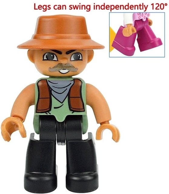 Yiran toy Familienfiguren Baustein, Prinzessin, Piraten, Polizei, ab 3 Jahren - Bild 1