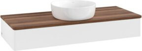V&B Waschtischunterschrank Antao ohne Frontstruktur in Weiß, B/T/H: 120 x 50 x 19 cm - Bild 1