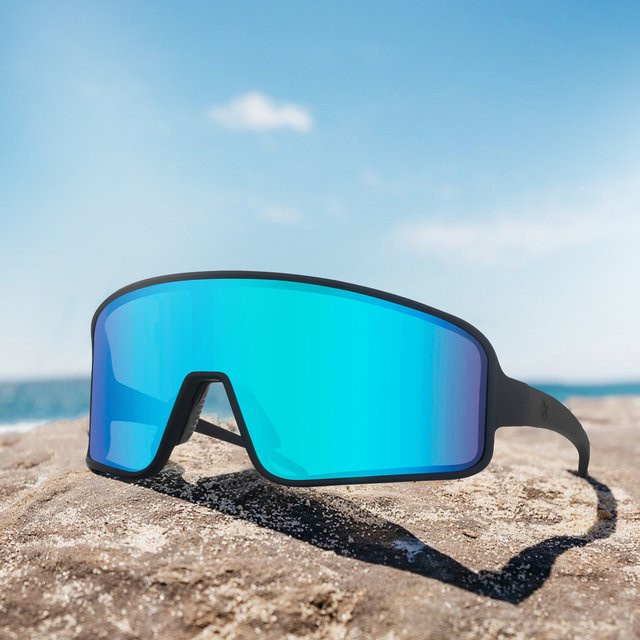 Maxjuli 8121 Sonnenbrille, Vollrand, Kunststoff, polarisiert, Unisex, schwarz - Bild 1