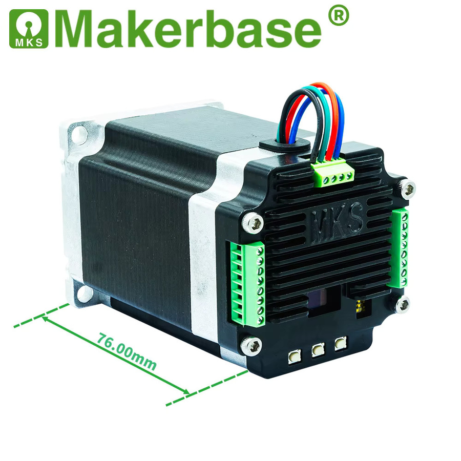Makerbase MKS SERVO57D NEMA23 Schrittmotor mit geschlossenem Regelkreis und Treiber für CNC und 3D-Drucker in Schwarz - Bild 2